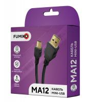 Кабель FUMIKO MA12 Mini USB 1 м черный, FMA12-01