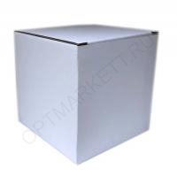 Коробка для кружки упаковочная (белая), 105х105х105 мм, картон