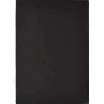 Обложки картон кожа А4, черные (100), 8251