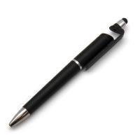 Ручка автоматическая КР04 со стилусом и подставкой для телефона, цвет черный