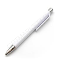 Ручка автоматическая под нанесение логотипа 801, цвет белый